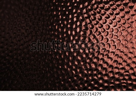 Shiny hammered copper textured surface. Orange and black color background with space for your text Stock photo © 