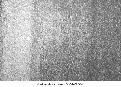 Shiny leaf silver foil paper background texture - Shutterstock ID 1044627928
