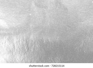 Shiny leaf silver foil paper background texture - Shutterstock ID 728215114