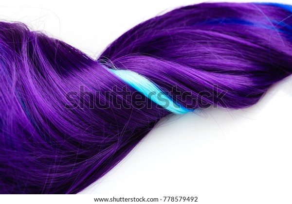 Shiny Purple Turquoise Blue Dyed Hair Stock Photo Edit Now 778579492