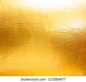 Shiny yellow leaf gold foil texture background - Shutterstock ID 1172804977