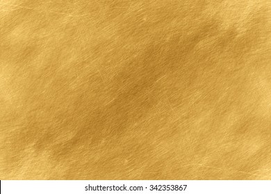 Shiny Yellow Leaf Gold Foil Texture Background