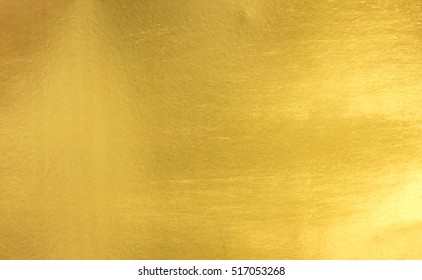 Shiny yellow leaf gold foil texture background - Shutterstock ID 517053268