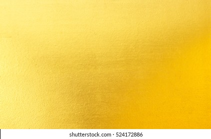 Shiny yellow leaf gold foil texture background - Shutterstock ID 524172886