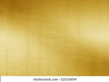 Shiny yellow leaf gold foil texture background - Shutterstock ID 525156934