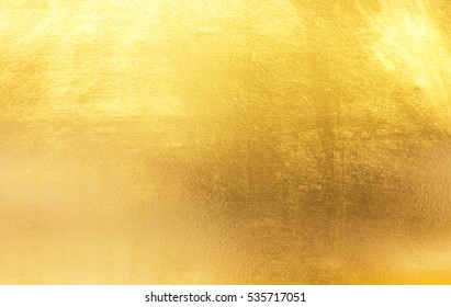 Shiny yellow leaf gold foil texture background - Shutterstock ID 535717051
