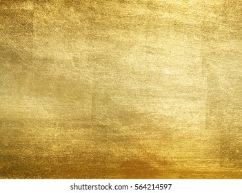 Shiny yellow leaf gold foil texture background - Shutterstock ID 564214597