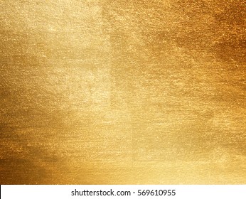 Shiny yellow leaf gold foil texture background - Shutterstock ID 569610955