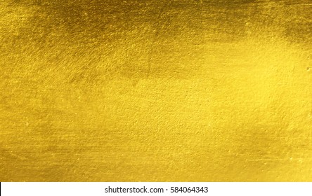 Shiny yellow leaf gold foil texture background - Shutterstock ID 584064343