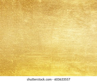 Shiny yellow leaf gold foil texture background - Shutterstock ID 603633557