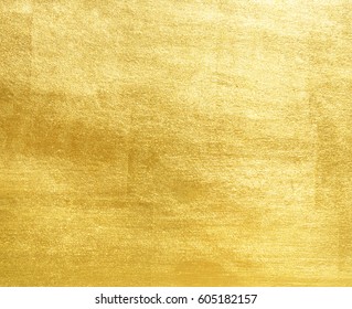 Shiny yellow leaf gold foil texture background - Shutterstock ID 605182157