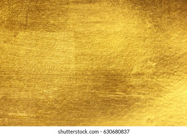 Shiny yellow leaf gold foil texture background - Shutterstock ID 630680837