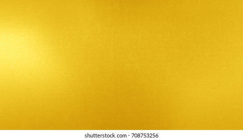 Shiny Yellow Leaf Gold Foil Texture Background