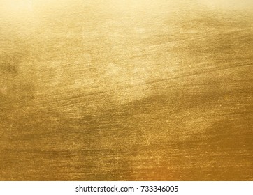 Shiny yellow leaf gold foil texture background - Shutterstock ID 733346005