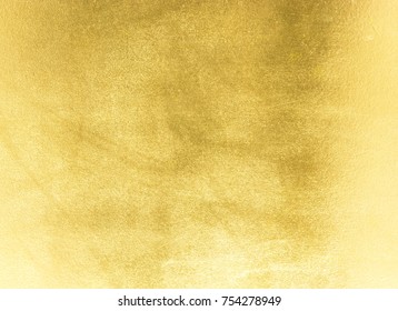 Shiny yellow leaf gold foil texture background - Shutterstock ID 754278949