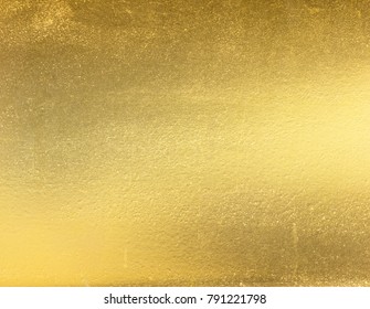 Shiny yellow leaf gold foil texture background - Shutterstock ID 791221798