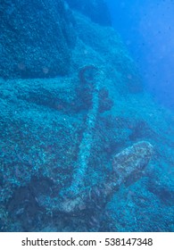 Ship Anchor Underwater.