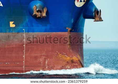 Similar – Image, Stock Photo Aerial Drone View Of Old Shipwreck Ghost Ship Vessel