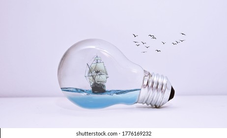A ship in a bulb