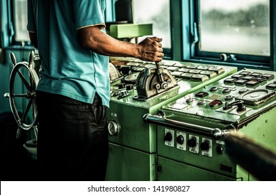 Ship Control Bridge.