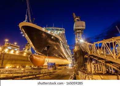 Ship In Dry Dock, Bahamas