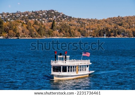Ship in the famous  of Lake Arrowhead California, USA