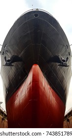 Ship Hull Refitting At Dry Dock
