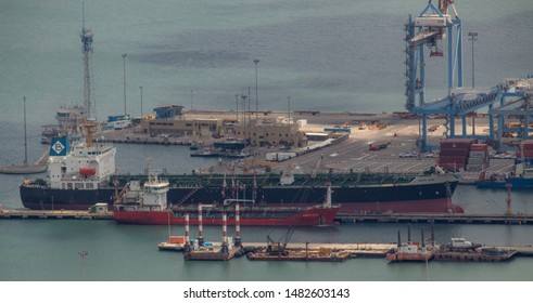 Ship Huseyn Javid And Ship Kriti Jade In The Port Of Haifa.09.08.2019