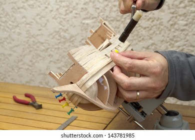 Ship Model Building In Progress