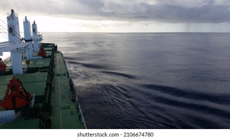 Ship Onboard View Mariner Sailor From Deck