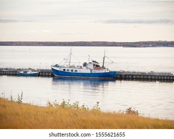 Ship At The Pier, Baltic Sea, Kronstadt