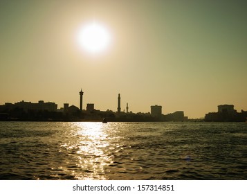 Ship In Port Said  In Dubai, UAE. 