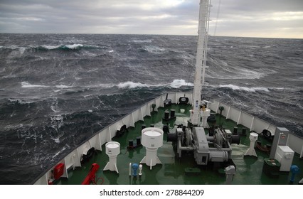 Ship At Rough Sea