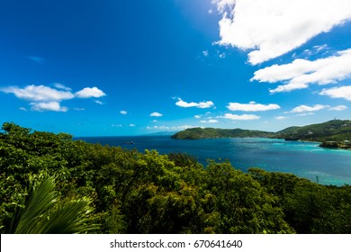 A Ship Sailing Out Of Admiralty Bay Bequia