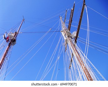 Ship School Juan Sebastian De Elcano In Cadiz Capital, Andalusia. Spain