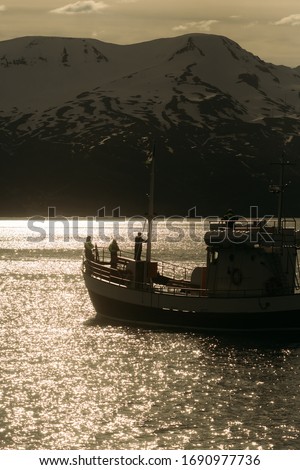 Image, Stock Photo Akureyri Fjord