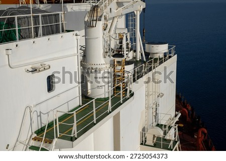 Ship Superstructure with Deck View

