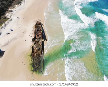 Ship Wreck From Above - Australia