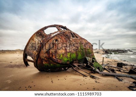 Ship Wreck along the Skeleton Coast in Western Namibia taken in January 2018
