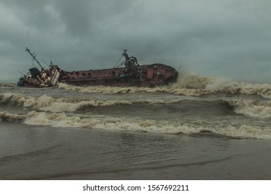 Ship Wreck Delfi Off The Coast Of Odessa