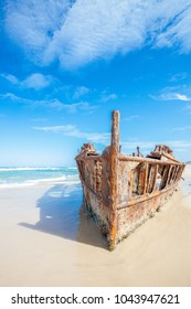 Ship Wreck On Fraser Island Australia