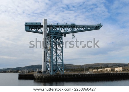 Shipbuilding Crane River Clyde Scotland