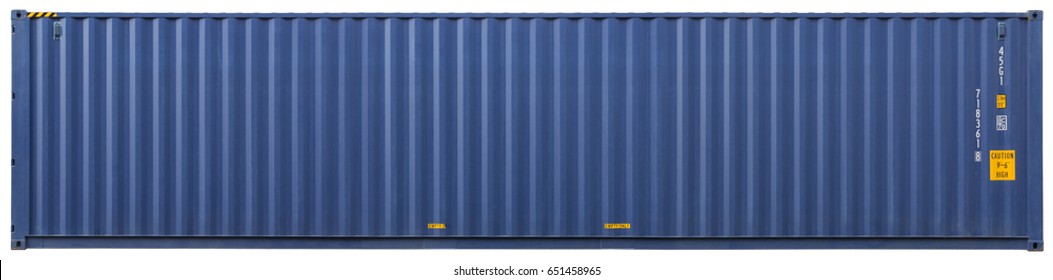 Shipping Container Background, Isolated, Front View