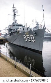 Ships Of Battleship Cove At Massachusetts