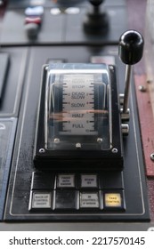 Ship's Control Device. Engine Control From Navigational Bridge.