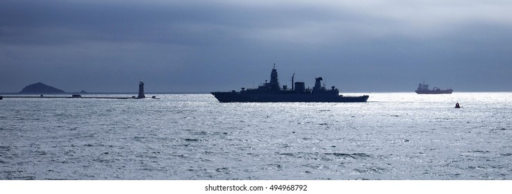 Ships In Plymouth Sound