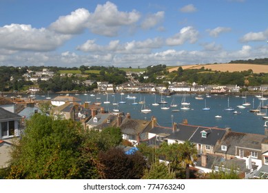 Ships at a summer day in Falmouth Harbour, United Kingdom