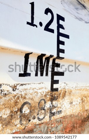 Similar – old fishing boat on the beach