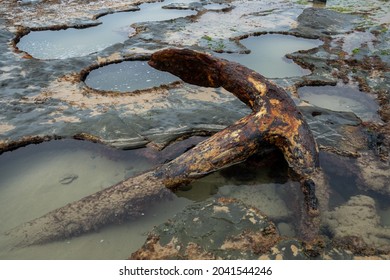 Shipwreck Anchor At Wreck Beach Great Ocean Road Australia