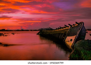 Shipwreck At Anyar Beach Banten